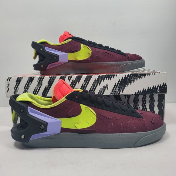 Nike Blazer Low Acronym Other - Nike Blazer Low Acronym Men's Night Maroon Sneakers DN2067-600 US Size 6 NWB